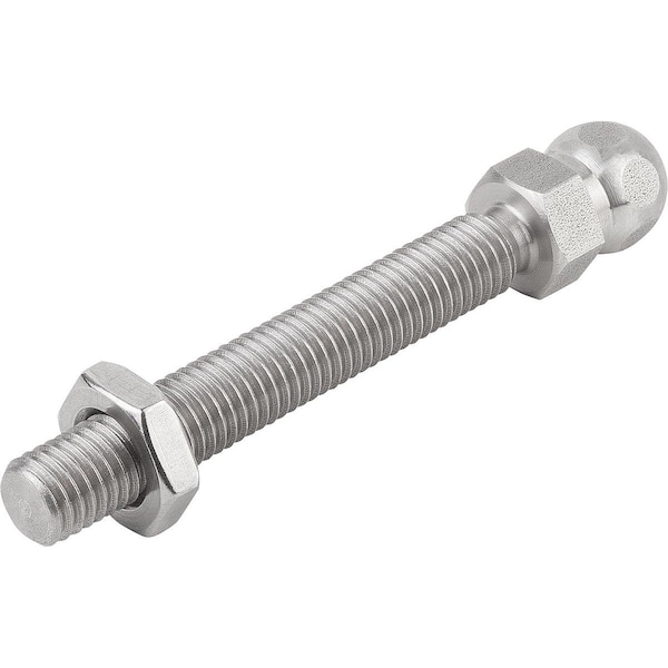 Threaded Spindle For Swivel Feet D1=M24X150 Stainless Steel